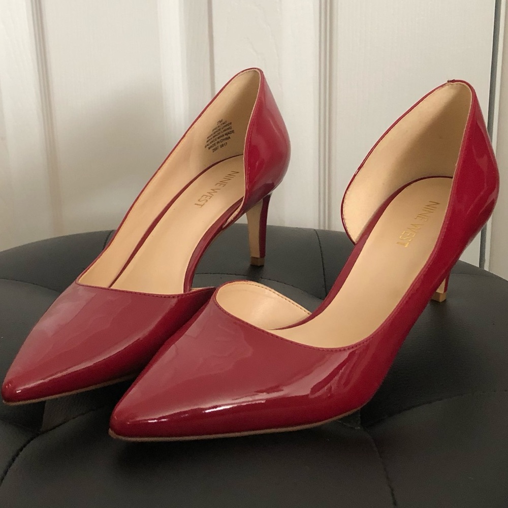 Nine West Heels Red Shoes